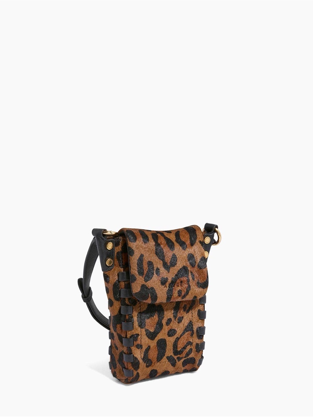 Aimee Kestenberg Leopard Hair-On-Hide Phone Crossbody Bag NWT